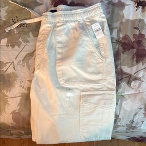 GAP Off-White Drawstring Pants